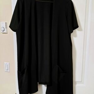Black large cardigan